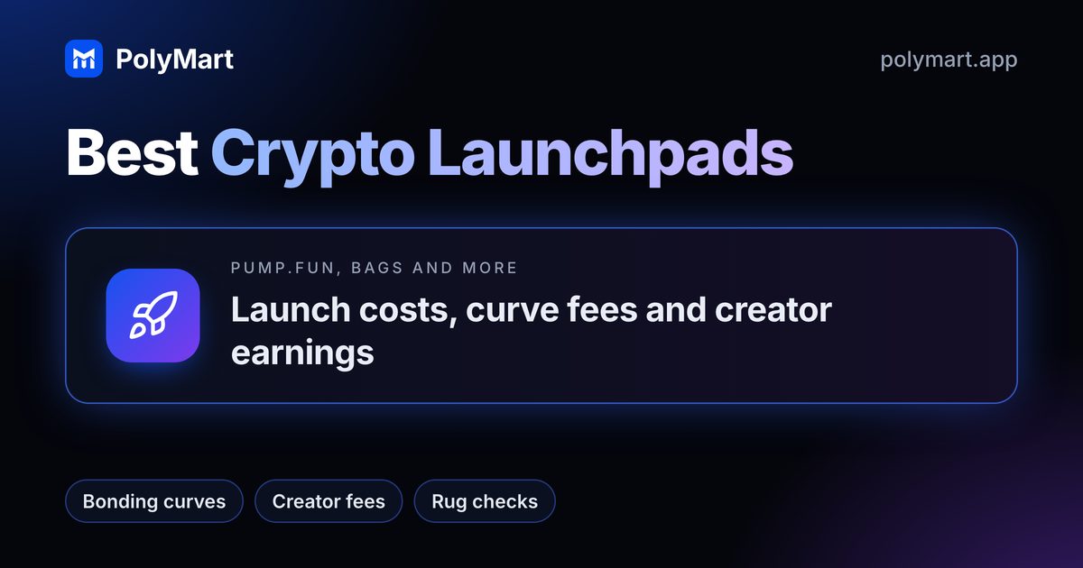 Best crypto launchpads, compared on PolyMart