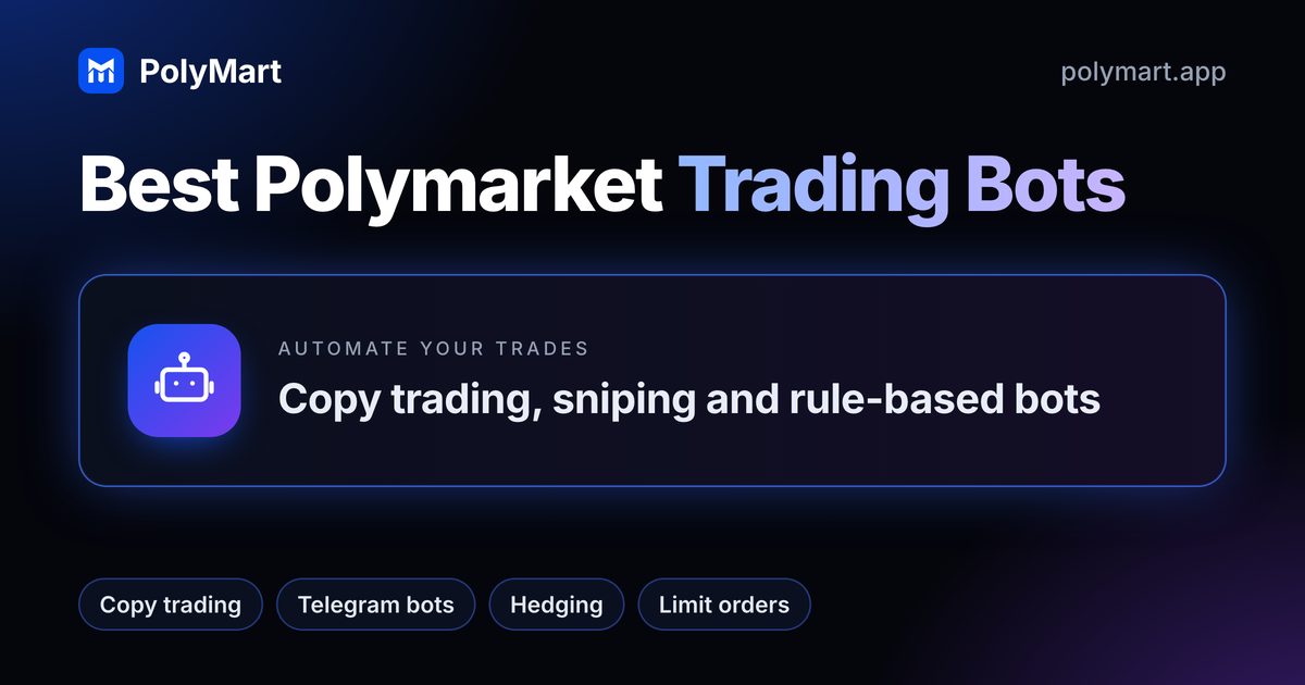 Best Polymarket trading bots, compared on PolyMart