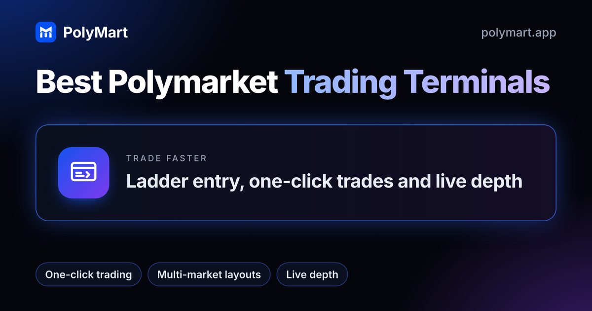 Best Polymarket trading terminals, compared on PolyMart