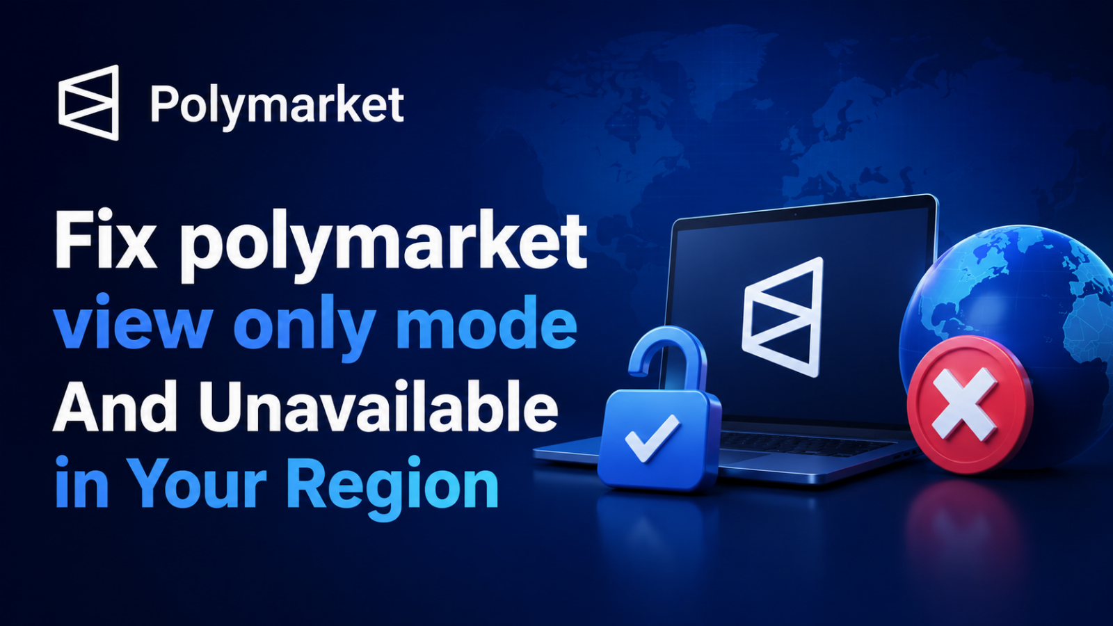 Fix polymarket view only mode And Unavailable in Your Region