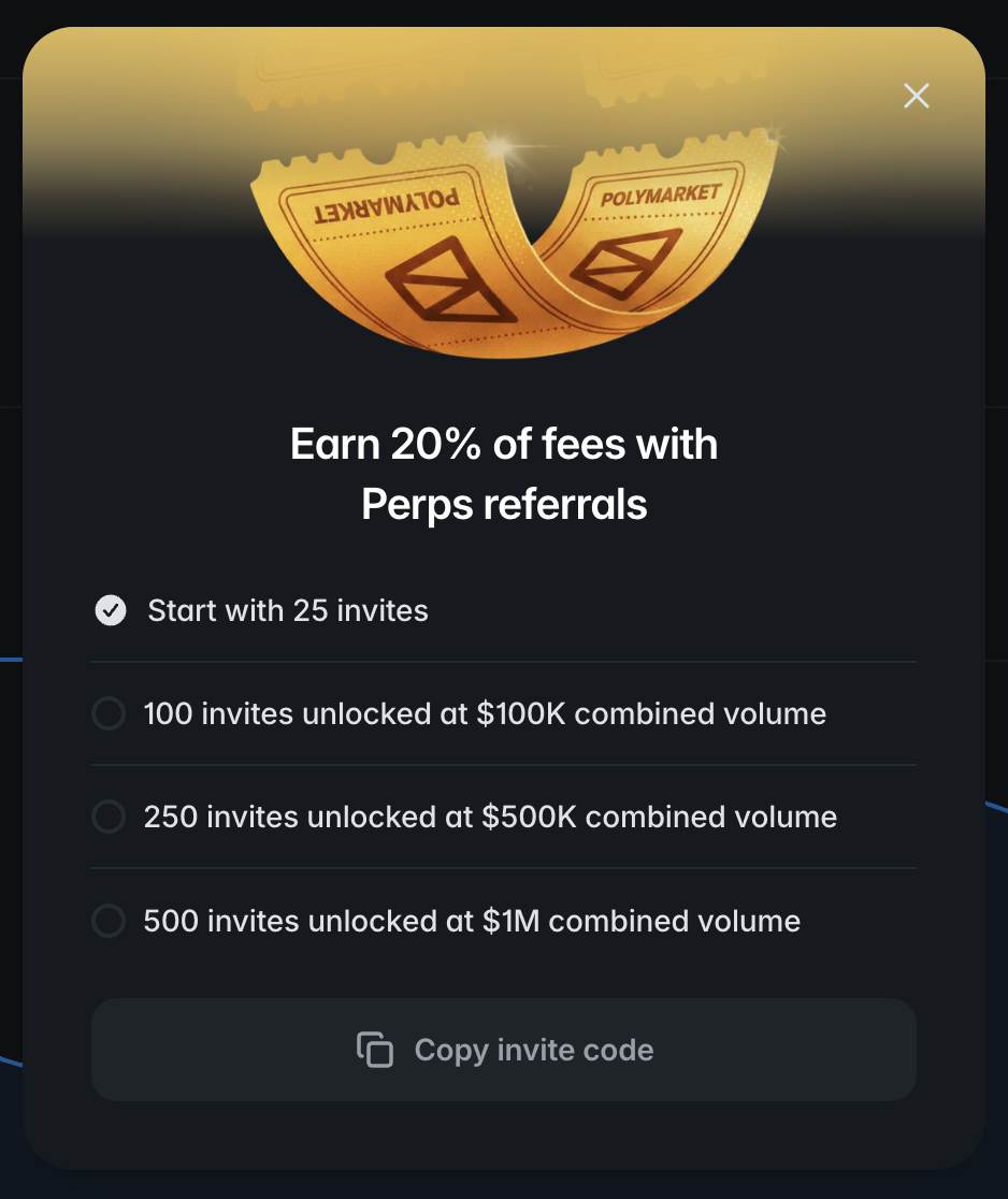 Polymarket Perps Referral Program Polymarket Perps Referral Program