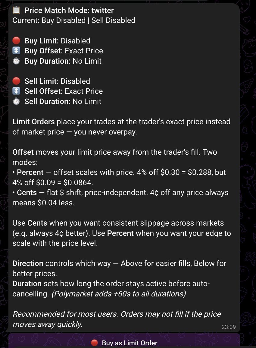 Price Match Mode Price Match Mode