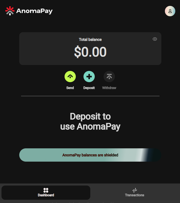 AnomaPay Card Screenshot 2