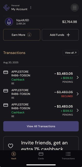 Ether Fi Card Screenshot 2
