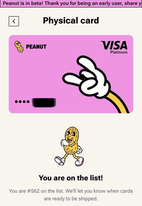 Peanut Me Card Screenshot 3