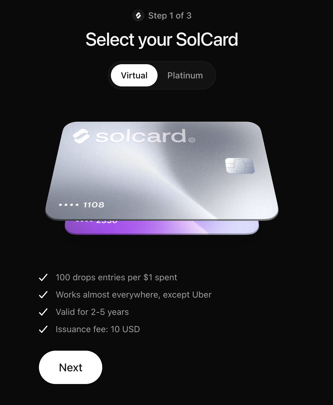 SolCard Screenshot 4