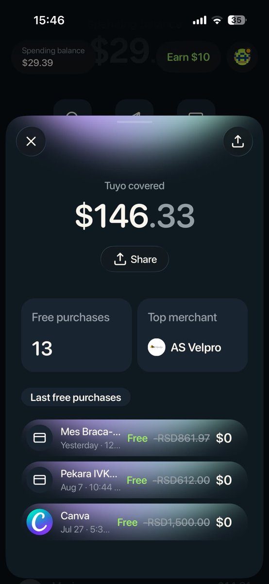 Tuyo Card Screenshot 3