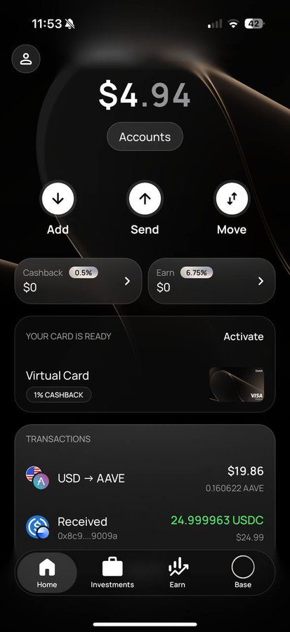 Wirex Crypto Card Screenshot 3